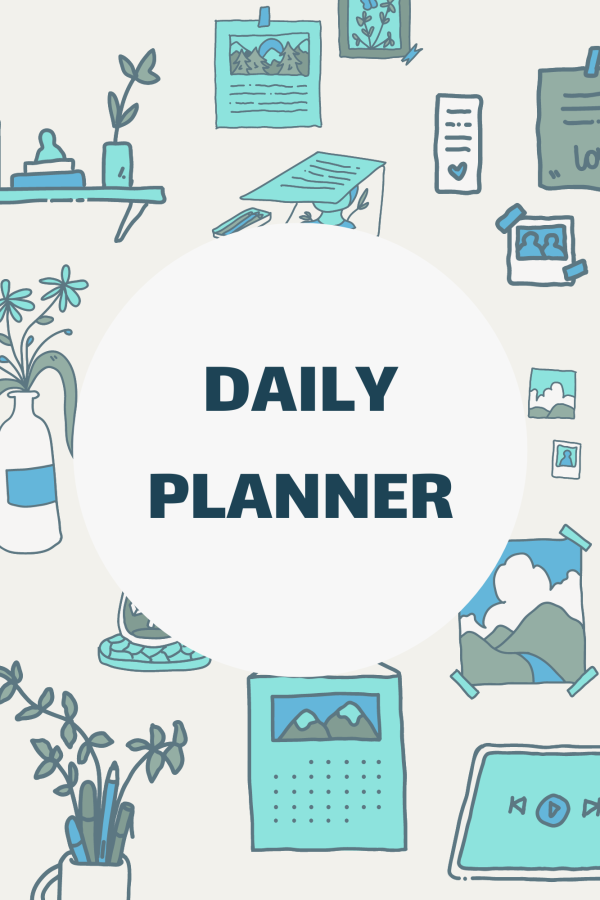 Brown and Beige Illustrative Daily Planner